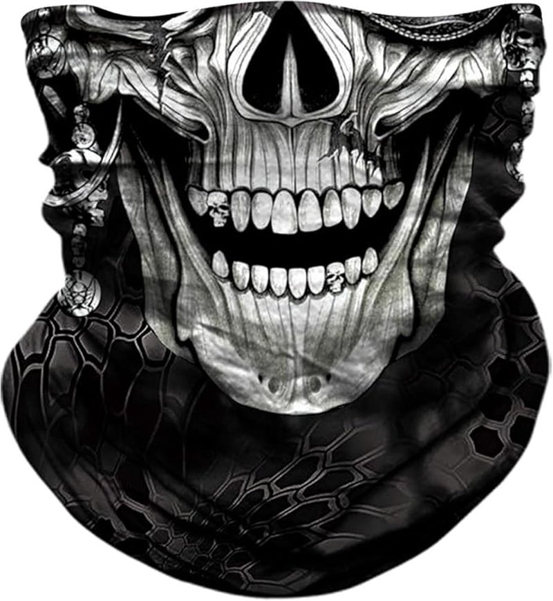 WYSUMMER Scarves Bandanas Skull Face Tube Headband, Gaiter Head Wrap Balaclava Magic Scarf Motorcycle Multi Function Headwear - Image 1
